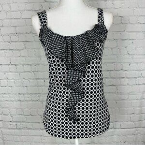 White House Black Market Stretchy Geometric Tank Top